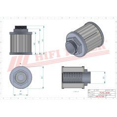 FILTRE HYDRAULIQUE RÉF. SH77122 - HIFI FILTER FILTRE HYDRAULIQUE RÉF. SH77122 - HIFI FILTER