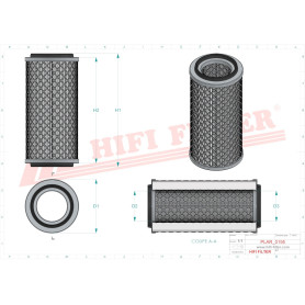 FILTRE A AIR RÉF. SA12328 - HIFI FILTER