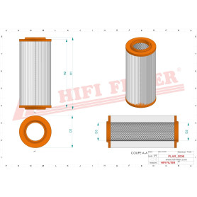 FILTRE A AIR RÉF. SA16635 - HIFI FILTER