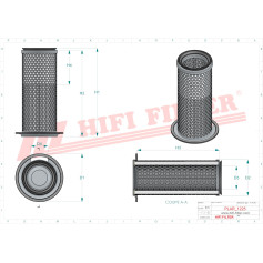 FILTRE A AIR RÉF. SA18000 - HIFI FILTER FILTRE A AIR RÉF. SA18000 - HIFI FILTER
