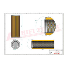 FILTRE HYDRAULIQUE RÉF. SH60873 - HIFI FILTER FILTRE HYDRAULIQUE RÉF. SH60873 - HIFI FILTER