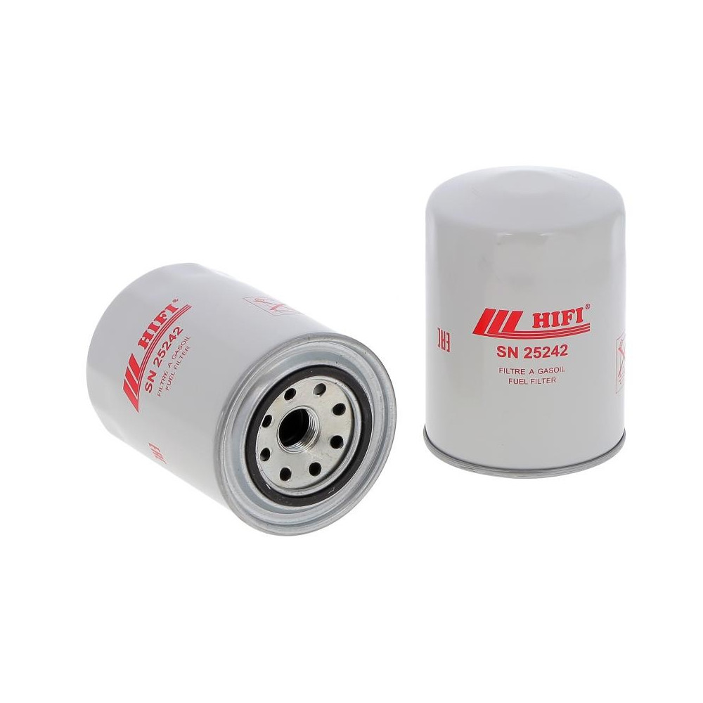 Filtre à gasoil HIFI SN25242 pour Kubota, Dieci