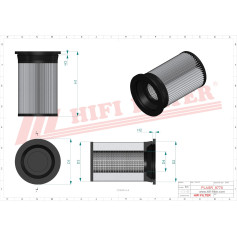 FILTRE A AIR RÉF. ASR977016AN012 - HIFI FILTER FILTRE A AIR RÉF. ASR977016AN012 - HIFI FILTER