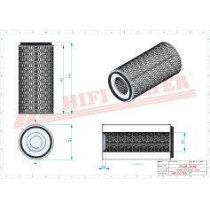 FILTRE A AIR RÉF. SA10825 - HIFI FILTER FILTRE A AIR RÉF. SA10825 - HIFI FILTER