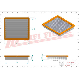 FILTRE A AIR RÉF. SA17096 - HIFI FILTER