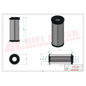 FILTRE HYDRAULIQUE RÉF. SH51589V - HIFI FILTER