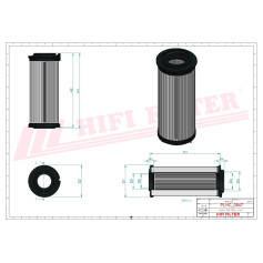 FILTRE HYDRAULIQUE RÉF. SH51589V - HIFI FILTER FILTRE HYDRAULIQUE RÉF. SH51589V - HIFI FILTER