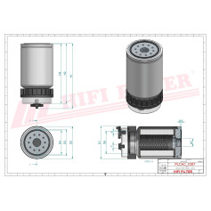 FILTRE A GASOIL SEPARATEUR D'EAU RÉF. SN30040B - HIFI FILTER FILTRE A GASOIL SEPARATEUR D'EAU RÉF. SN30040B - HIFI FILTER