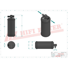 DESHYDRATEUR CLIMATISATION RÉF. DYH90044 - HIFI FILTER