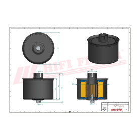 FILTRE AERATION COMPLET RÉF. FS134 - HIFI FILTER