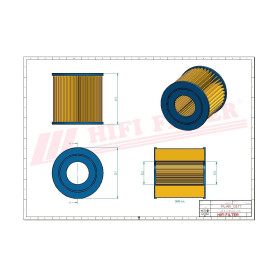 FILTRE A AIR RÉF. SA12589 - HIFI FILTER