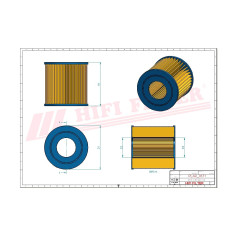 FILTRE A AIR RÉF. SA12589 - HIFI FILTER