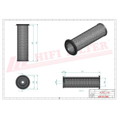 FILTRE A AIR RÉF. SA160003 - HIFI FILTER FILTRE A AIR RÉF. SA160003 - HIFI FILTER