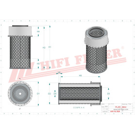 FILTRE A AIR RÉF. SA16331 - HIFI FILTER