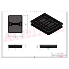 FILTRE A AIR RÉF. SA16798 - HIFI FILTER
