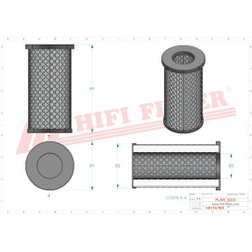 FILTRE A AIR RÉF. SA16883 - HIFI FILTER