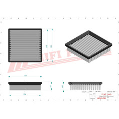 FILTRE A AIR RÉF. SA315 - HIFI FILTER