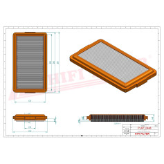 FILTRE A AIR RÉF. SA542 - HIFI FILTER FILTRE A AIR RÉF. SA542 - HIFI FILTER