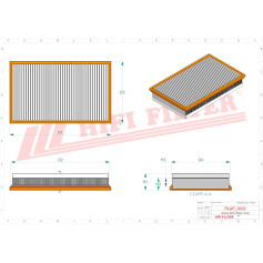 FILTRE A AIR RÉF. SA854 - HIFI FILTER FILTRE A AIR RÉF. SA854 - HIFI FILTER