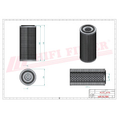 FILTRE HYDRAULIQUE RÉF. SH51572 - HIFI FILTER