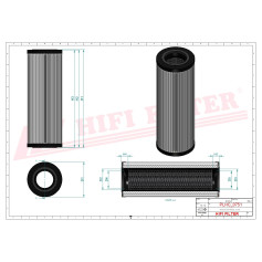 FILTRE HYDRAULIQUE RÉF. SH52344 - HIFI FILTER FILTRE HYDRAULIQUE RÉF. SH52344 - HIFI FILTER