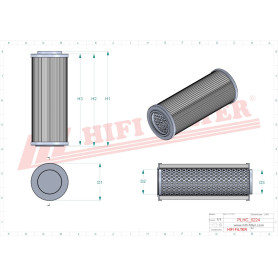 FILTRE HYDRAULIQUE RÉF. SH53025 - HIFI FILTER