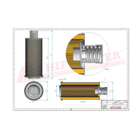 FILTRE HYDRAULIQUE RÉF. SH61076 - HIFI FILTER