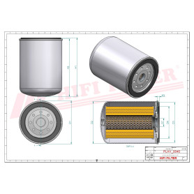 FILTRE HYDRAULIQUE RÉF. SH62122 - HIFI FILTER