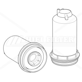 Filtre à gasoil séparateur d'eau HIFI SN40954 pour Dieci