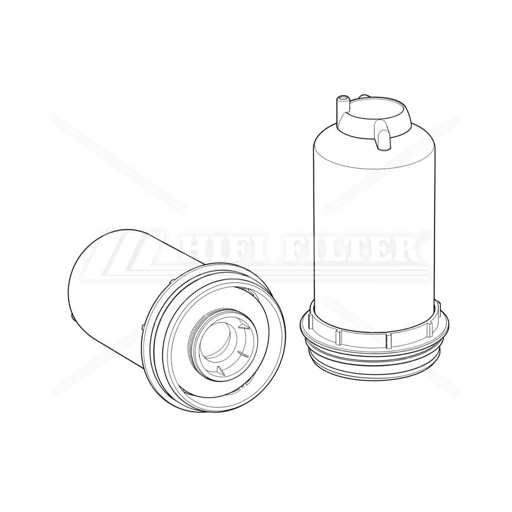Filtre à gasoil séparateur d'eau HIFI SN40954 pour Dieci