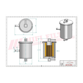 FILTRE A GASOIL RÉF. SN80008 - HIFI FILTER