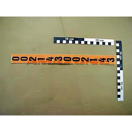 AUTOCOLLANT 6 PAS. 002165 Réf. 0742700 AMAZONE