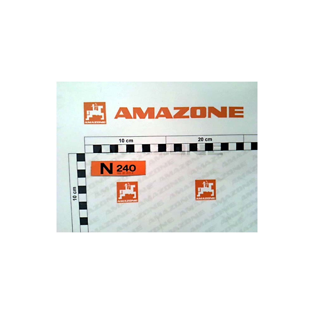 Autocollant N 240 ZA-U 0883700 Amazone
