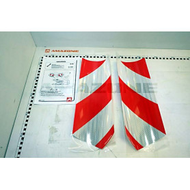 Autocollant rouge/blanc 106238 Amazone