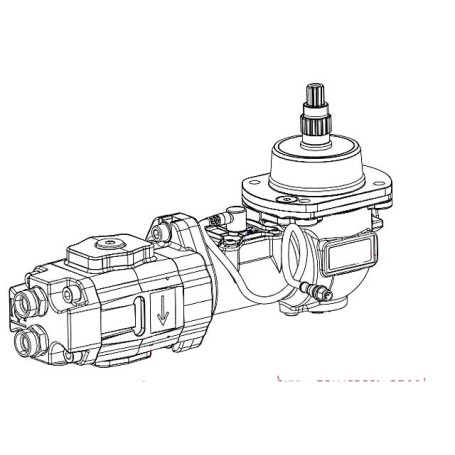 Moteur hyd.gauche cplt Réf. 107617 - AMAZONE Moteur hyd.gauche cplt Réf. 107617 - AMAZONE