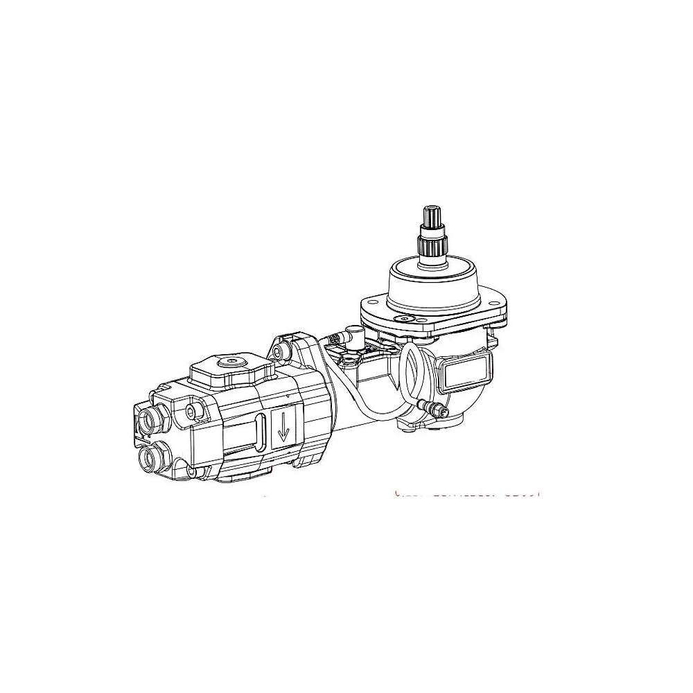 Moteur hyd.gauche cplt 107617 Amazone