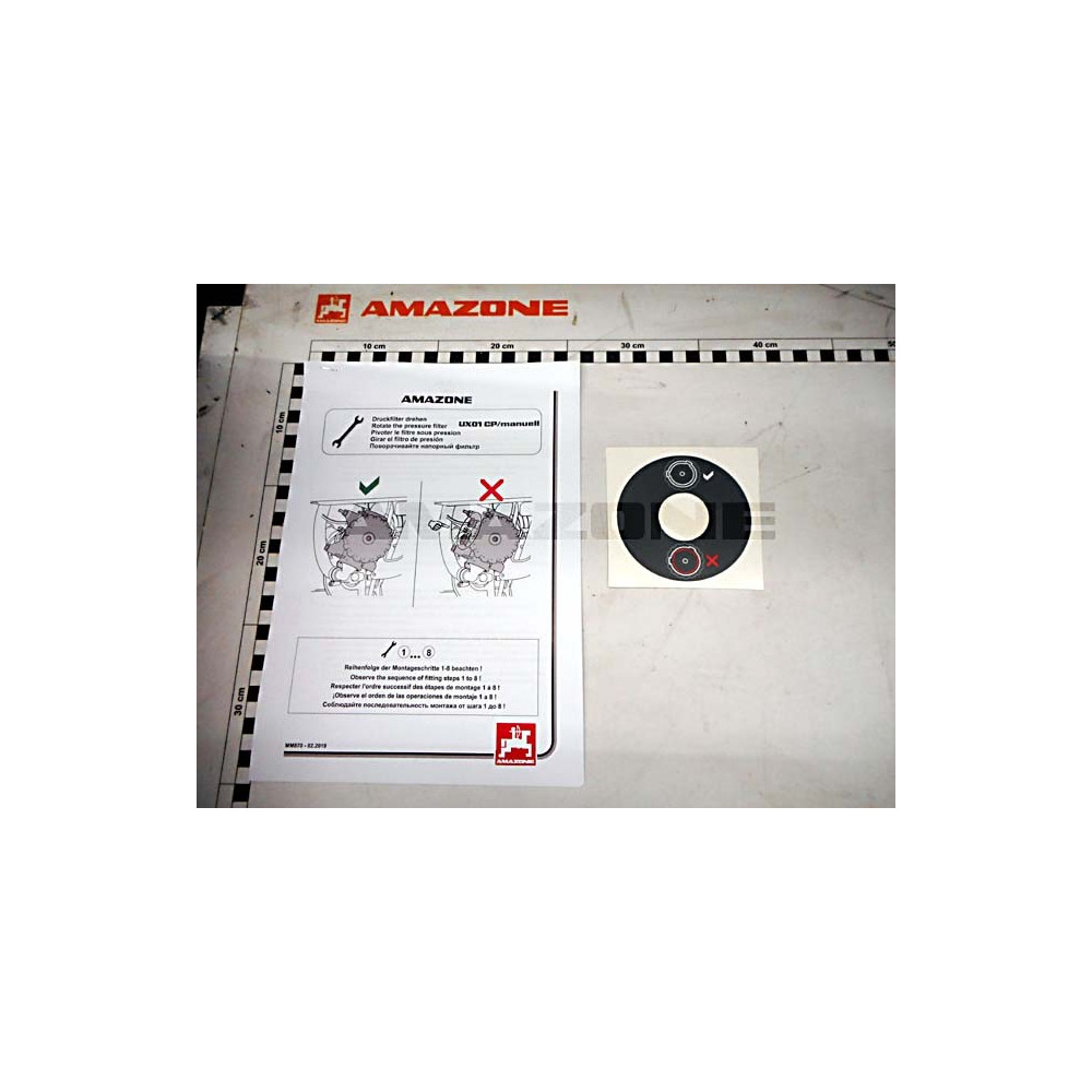 Kit fermeture filtre pression 110588 Amazone