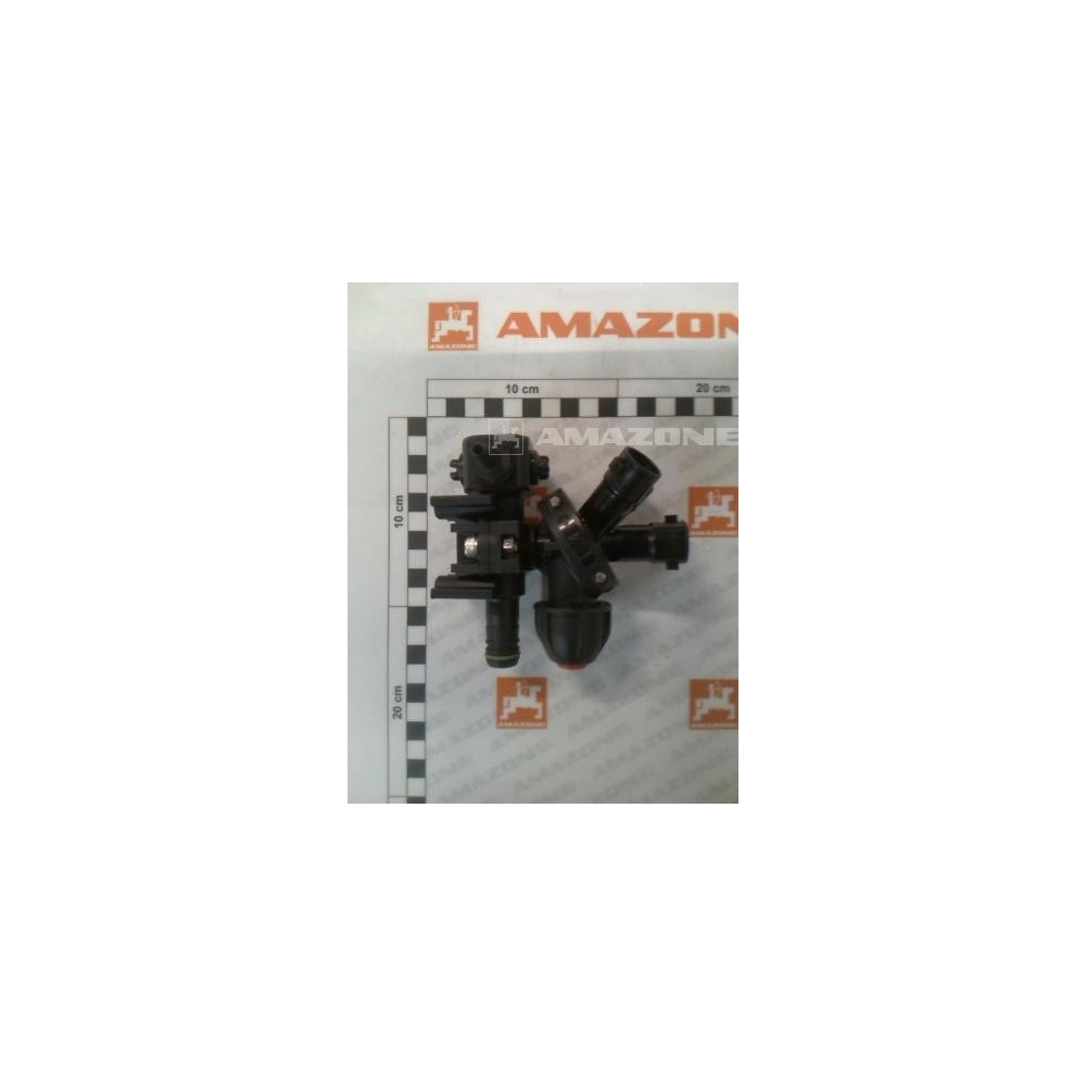 Support buse 1/2" 3VOIES + raccord 124577 Amazone