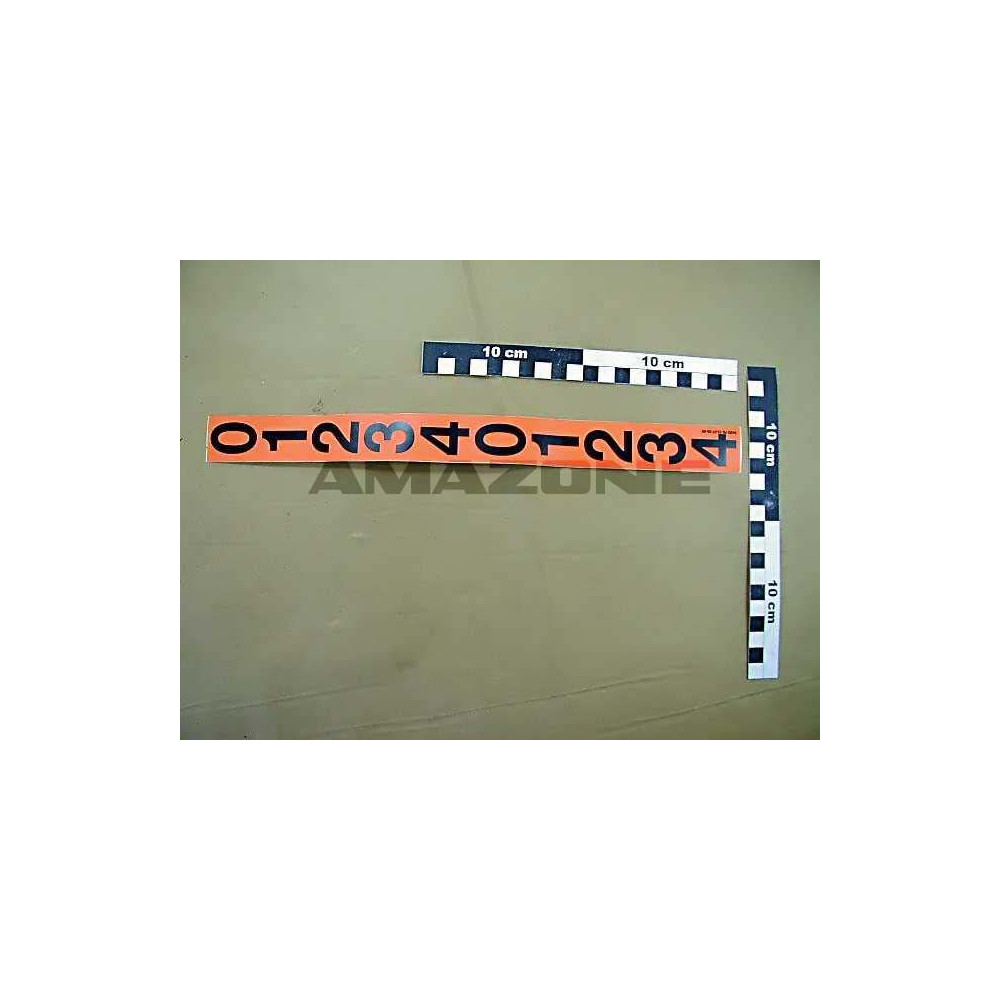 Autocollant 5 passages trappes inox 3631200 Amazone