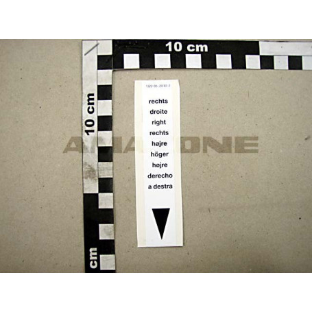 AUTOCOLLANT DROITE DISQUE Réf. 912726 AMAZONE AUTOCOLLANT DROITE DISQUE Réf. 912726 AMAZONE