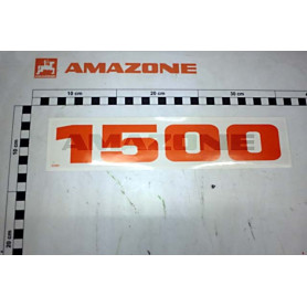Autocollant 1500 orange H 913945 Amazone