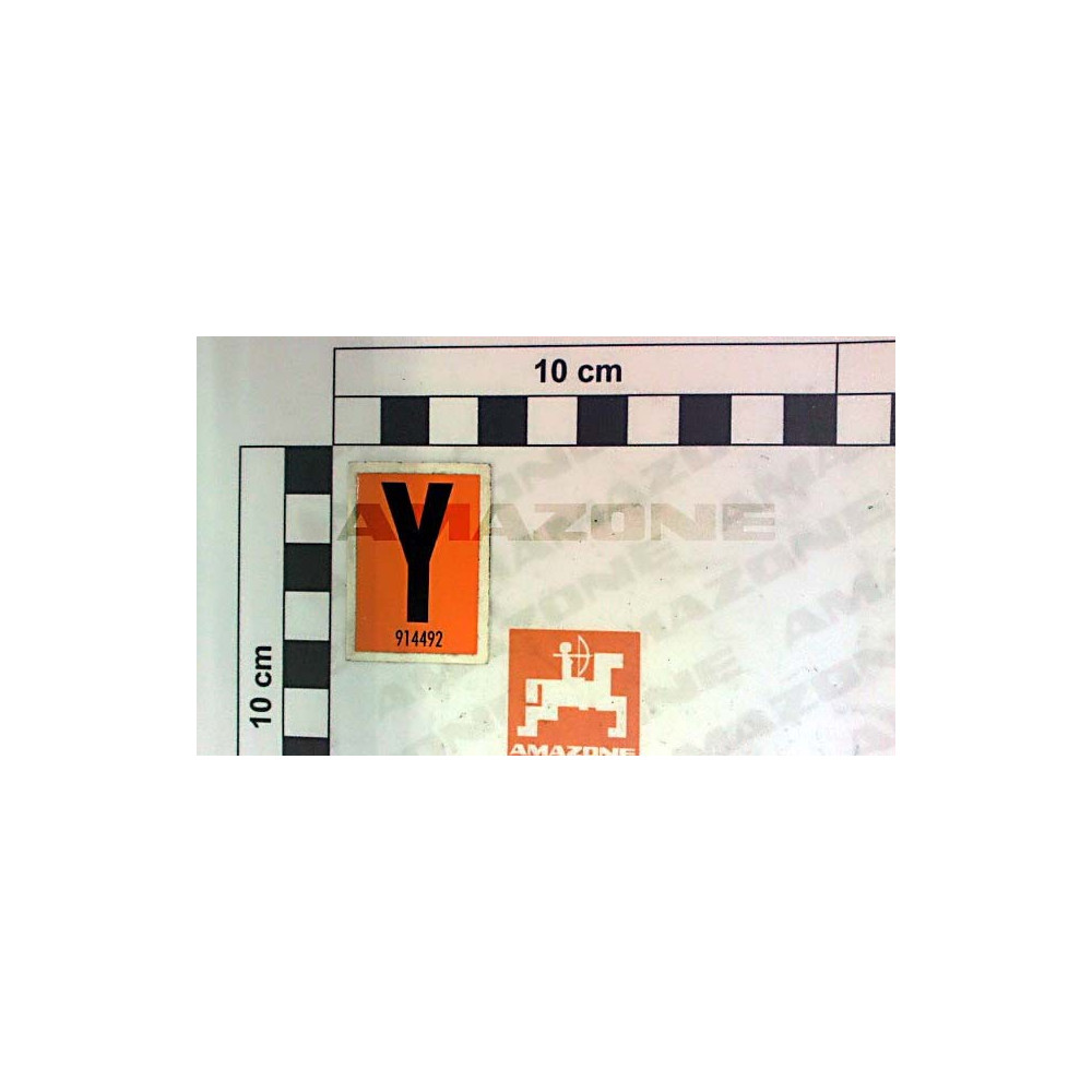 Autocollant ED01/02 Y 914492 Amazone