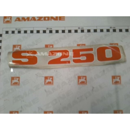 Autocollant "S 250" Réf. 924392 - AMAZONE Autocollant "S 250" Réf. 924392 - AMAZONE