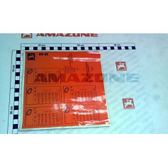 Autocollant boitier tableau reglage Réf. 925188 - AMAZONE Autocollant boitier tableau reglage Réf. 925188 - AMAZONE