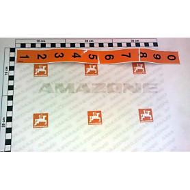 Autocollant 10 pas. 956072 Amazone