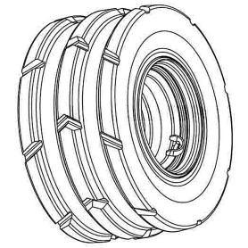 Roue 400/50 15,5 gauche ( 16,6 ) LE335-15 Amazone