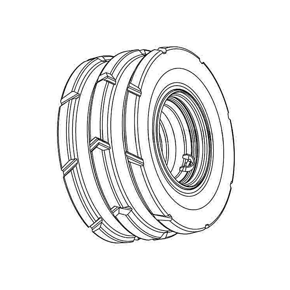Roue 400/50 15,5 gauche ( 16,6 ) LE335-15 Amazone