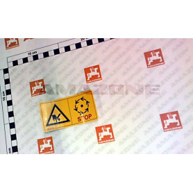 Autocollant couper danger rot.stop MD075 Amazone
