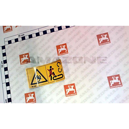 AUTOCOLLANT INTERDI.MONTER MACH.ZGB Réf. MD088 AMAZONE AUTOCOLLANT INTERDI.MONTER MACH.ZGB Réf. MD088 AMAZONE