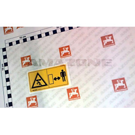 Autocollant chocs+ecartement MD089 Amazone